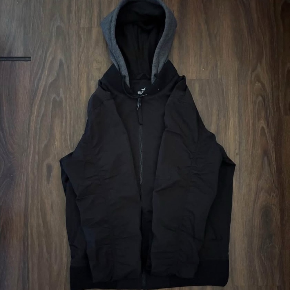 Hollister Black windbreaker
